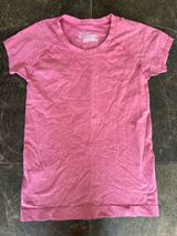 Z by Zella Seamless Mesh Vent Short Sleeve Pink Performance Athletic Crew Neck Photo 0