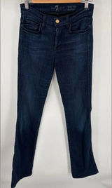 7 For All Mankind mid rise dark wash bootcut denim jean women’s size 27 Photo 0