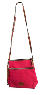 Dooney & Bourke fuschia Pink Nylon Leather Trim Crossbody Messenger Bag J8416851 Photo 0