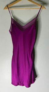 Victoria's‎ secret vintage 2001 silk slip dress magenta Fushia size small Photo 0