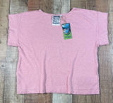 Jungmaven Taos Top Small Pink Hemp Organic Cotton Boxy Pocket Tee NWT USA Made Photo 0