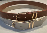 Brown and Cream Belt Set Photo 0