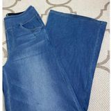 HALARA Flex High Waisted Pocket Baggy Wide Leg Blue Jeans, size Medium, 02775885 Photo 0