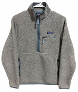 Patagonia Retro Pile Marsupial Fleece Pullover Salt Gray Women's‎ Size XS Photo 0