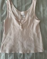 Pink Ribbed Brandy Melville Tank Top Photo 0