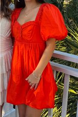 Orange Free People Dress Photo 0