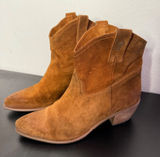 Benheart Italy Suede Leather Western Cowboy BOHO Ankle Boots 39 US 8.5 Vibram Photo 0
