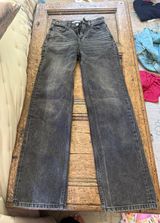 Black Zara straight leg jeans Photo 0
