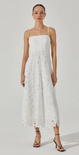 ASTR The Label Cotton Eyelet Dress Photo 0