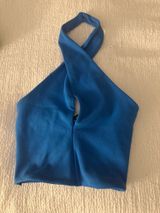 Blue crop top halter  Photo 0