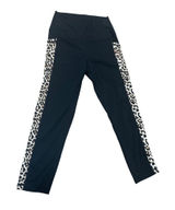 ZYIA‎ Active Black Leopard Print High Waisted Workout Cropped Leggings Size 4 Photo 0
