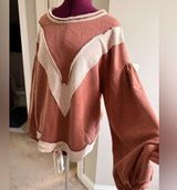 Desert Red & Tan Chevron Top – POL Photo 0