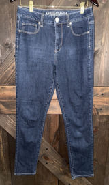 American Eagle Outfitters‎ Jeans Womens 10 Dark Blue Hi Rise Skinny Photo 0
