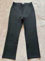 Good American Women'sS cuba Boss Straight Trouser Black Pants Stretchy Sz 12 Photo 0
