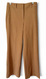 NWT Ann Taylor The Wide Leg Trousers Women’s Size 2 Pleated Brown Career Photo 0