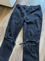 Abercrombie and Fitch black jeans size 12R The skinny high rise curve love Photo 0