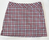 IZOD Golf Skort Womens Size 10 Tartan‎ Plaid Golf Skort Black Red Green White Photo 0