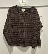 Vintage Express Tricot Sweater Womens large Striped Knit Pullover Made USA 90s Photo 0