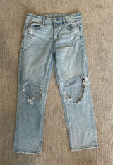 American Eagle Outfitters Ripped Mom Jeans Photo 0