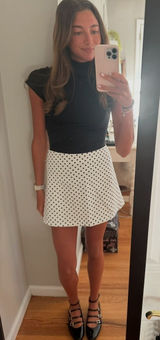 ZARA Polka Dot Mini Skirt Photo 0