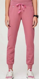FIGS NWT Breast Cancer Edition High‎ Waist Zamora Jogger Scrub Pants Large Tall Photo 0