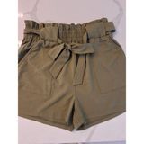 Freeprance Olive Green Paper Bag Deep Front Pocket Short Size L Photo 0