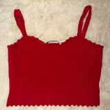 Zara Red Tank Top Size Medium Photo 0