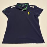 Ralph Lauren Polo Shirt Womens L Navy US Open Big Pony Short Sleeve Cotton Photo 0