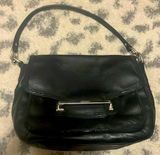 Taylor black leather shoulder bag Photo 0