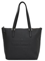 Kate Spade Larchmont Avenue Logo Penny Tote Bag Leather Purse Black Photo 0