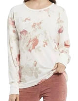 We the Free people Arielle printed tunic floral cream pink women’s small top Photo 0