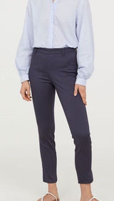 H&M High wasted Skinny Navy Pants Photo 0