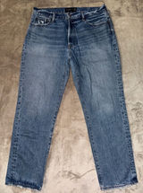 Abercrombie & Fitch Women's Blue Denim Jeans 90s Loose Medium Wash Size 36 Photo 0