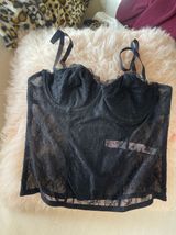 Black Lace Corset NWT Photo 0