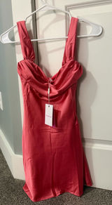 Beginning Boutique Dress Mini Zoella Pink Off-The-Shoulder Photo 0