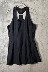 Athleta Levitate Dress Pockets Size XL Black Pickleball Tennis Golf Athletic Photo 0