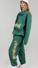 The Mayfair Group Emotional Green Sweatpants M/L Photo 0