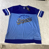 Majestic Kansas City Royals MLB Womens Blue Mesh‎ V-Neck Jersey Shirt Medium NEW Photo 0