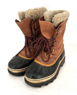 Sorel Caribou Waterproof Snow Boots Women's 8 Brown Leather Winter Boots Photo 0