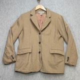 Vintage Camel Hair Blazer Women L Tan Jones New York Quiet Luxury Dark Academia Photo 0