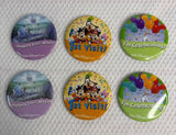 Walt Disney World 6pc 3 in Button Set 1st Visit Happily Ever After Celebrate Pin Photo 0