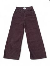BDG Urban Outfitters Wide-Leg Corduroy Pants in Dark Brown High Waist Size 26 Photo 0