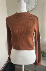 Cropped Sweater Rust Photo 0
