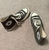 Hunter Green Converse high tops, no flaws, size 7.5 Photo 0