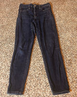 American Eagle Outfitters Hi-Rise Jeggings Dark Wash Women's Jeans Photo 0