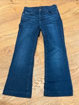 7 for all mankind dojo tailorless flare jeans size 27 dark denim Photo 0