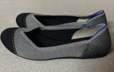 Rothy’s The Flat Gray Mist Captoe Classic Office Minimalist Preppy Ballet Flat 7 Photo 0