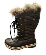 Sorel Womens Tofino II Faux Fur Cuff Waterproof Boot Size 6 Black Photo 0