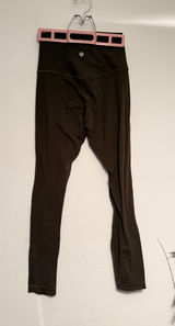Lululemon Align High-Rise Leggings 25" Dark‎ Olive Green Size 4 Nulu Yoga Pants Photo 0