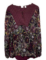 Westbound Women’s Floral‎ Print Long Sleeve Size XL Top Photo 0